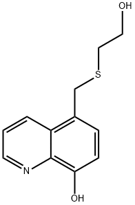 5-(((2-Hydroxyethyl)thio)methyl)quinolin-8-ol 구조식 이미지