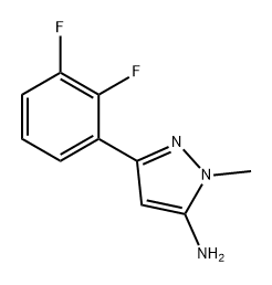 1H-Pyrazol-5-amine, 3-(2,3-difluorophenyl)-1-methyl- Structure