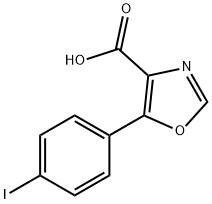 5-(4-iodophenyl)-1,3-oxazole-4-carboxylic acid 구조식 이미지