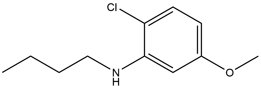 N-Butyl-2-chloro-5-methoxybenzenamine Structure