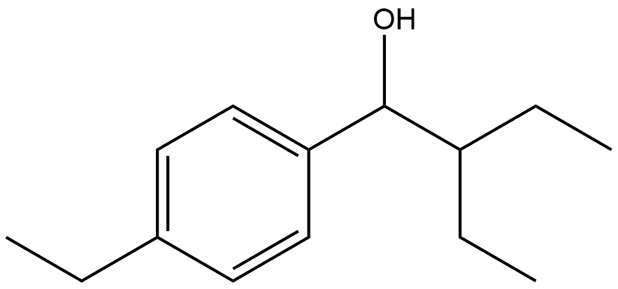 4-Ethyl-α-(1-ethylpropyl)benzenemethanol Structure