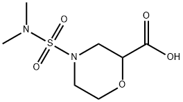 2-Morpholinecarboxylic acid, 4-[(dimethylamino)sulfonyl]- Structure