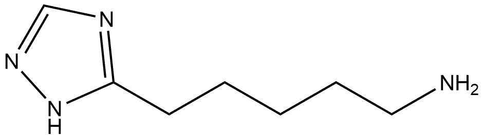 5-(2H-1,2,4-triazol-3-yl)pentan-1-amine hydrochloride 구조식 이미지