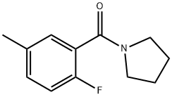 (2-Fluoro-5-methylphenyl)(pyrrolidin-1-yl)methanone Structure