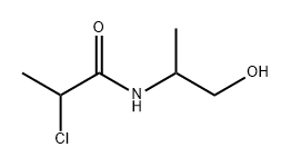 Propanamide, 2-chloro-N-(2-hydroxy-1-methylethyl)- 구조식 이미지