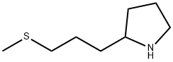 Pyrrolidine, 2-[3-(methylthio)propyl]- Structure