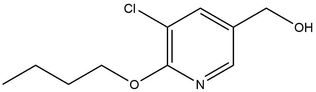 6-Butoxy-5-chloro-3-pyridinemethanol Structure