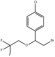 Benzene, 1-[2-bromo-1-(2,2,2-trifluoroethoxy)ethyl]-4-chloro- Structure