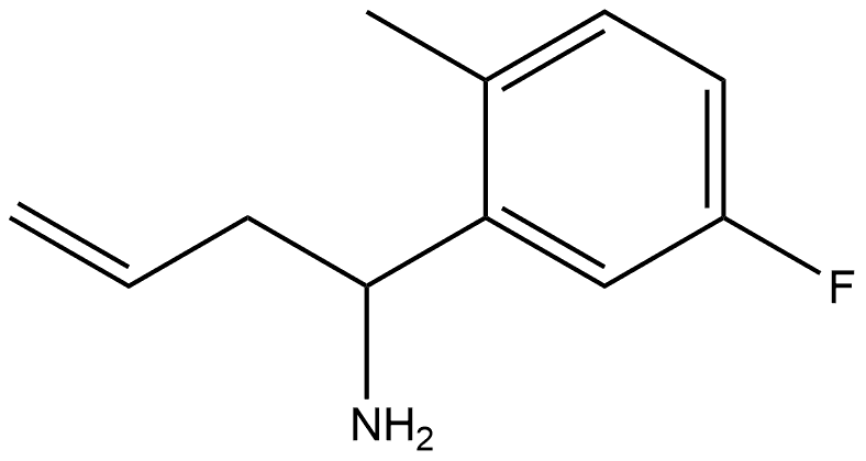 1-(5-Fluoro-2-methylphenyl)but-3-en-1-amine Structure