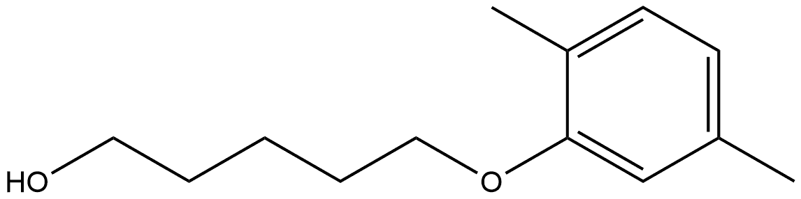 5-(2,5-Dimethylphenoxy)-1-pentanol Structure