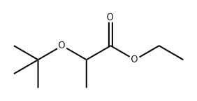 Propanoic acid, 2-(1,1-dimethylethoxy)-, ethyl ester Structure