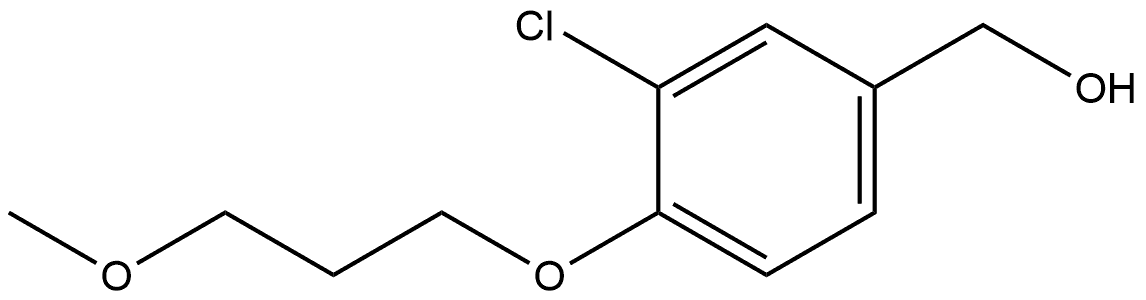 3-Chloro-4-(3-methoxypropoxy)benzenemethanol Structure