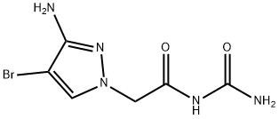 1H-Pyrazole-1-acetamide, 3-amino-N-(aminocarbonyl)-4-bromo- Structure