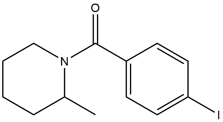 (4-Iodophenyl)(2-methyl-1-piperidinyl)methanone Structure