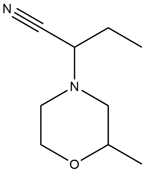 4-Morpholineacetonitrile,α-ethyl-2-methyl- 구조식 이미지
