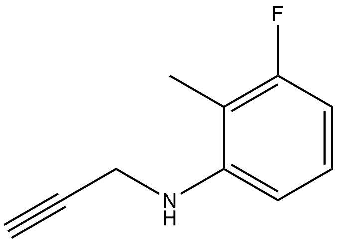 3-Fluoro-2-methyl-N-2-propyn-1-ylbenzenamine Structure