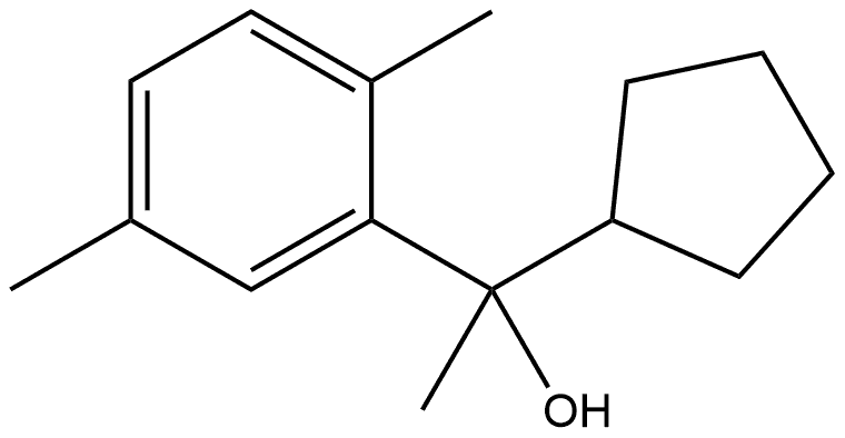 α-Cyclopentyl-α,2,5-trimethylbenzenemethanol Structure