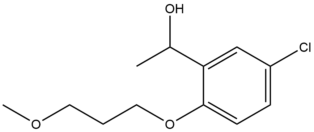 5-Chloro-2-(3-methoxypropoxy)-α-methylbenzenemethanol Structure