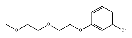 Benzene, 1-bromo-3-[2-(2-methoxyethoxy)ethoxy]- Structure