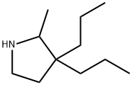 Pyrrolidine, 2-methyl-3,3-dipropyl- Structure