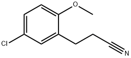 5-Chloro-2-methoxyphenylpropanenitrile Structure