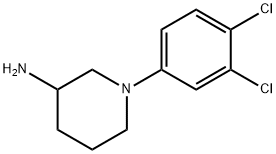 1-(3,4-DICHLOROPHENYL)PIPERIDIN-3-AMINE 구조식 이미지