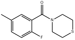 (2-Fluoro-5-methylphenyl)(thiomorpholino)methanone Structure