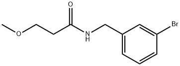 N-[(3-Bromophenyl)methyl]-3-methoxypropanamide Structure