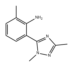 Benzenamine, 2-(1,3-dimethyl-1H-1,2,4-triazol-5-yl)-6-methyl- Structure