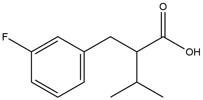 Benzenepropanoic acid, 3-fluoro-α-(1-methylethyl)- Structure