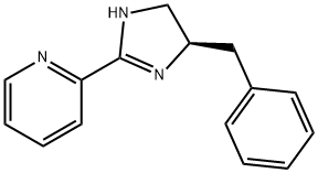 Pyridine, 2-[4,5-dihydro-4-(phenylmethyl)-1H-imidazol-2-yl]-, (R)- (9CI) Structure