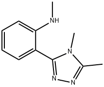 Benzenamine, 2-(4,5-dimethyl-4H-1,2,4-triazol-3-yl)-N-methyl- Structure