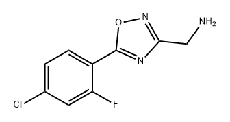 1,2,4-Oxadiazole-3-methanamine, 5-(4-chloro-2-fluorophenyl)- Structure