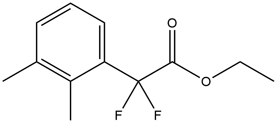 Ethyl α,α-difluoro-2,3-dimethylbenzeneacetate Structure