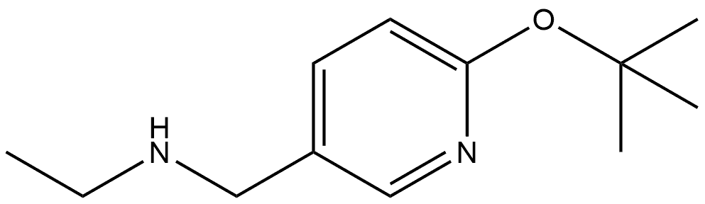 6-(1,1-Dimethylethoxy)-N-ethyl-3-pyridinemethanamine Structure