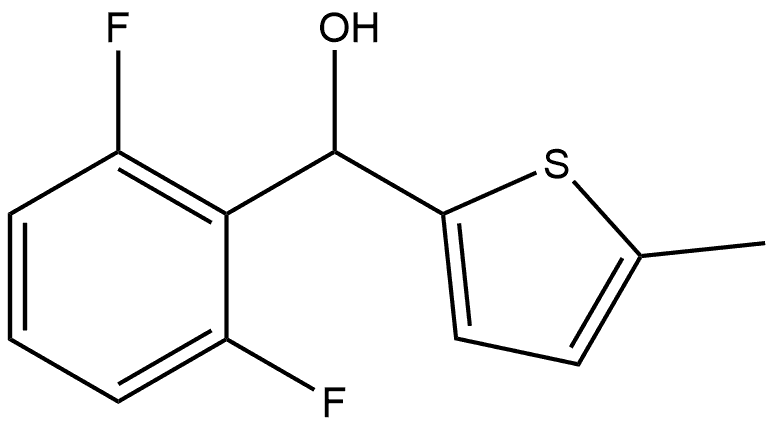 α-(2,6-Difluorophenyl)-5-methyl-2-thiophenemethanol Structure