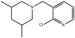 Pyridine, 2-chloro-3-[(3,5-dimethyl-1-piperidinyl)methyl]- Structure