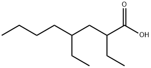 2,4-diethyloctanoic acid Structure