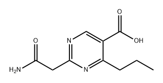 2-(2-Amino-2-oxoethyl)-4-propylpyrimidine-5-carboxylic acid Structure