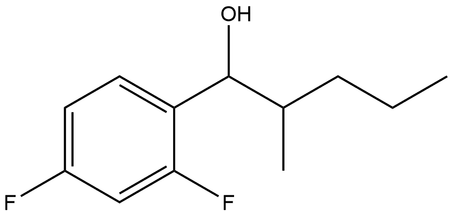 2,4-Difluoro-α-(1-methylbutyl)benzenemethanol Structure