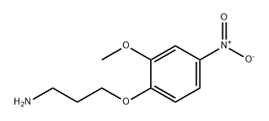 1-Propanamine, 3-(2-methoxy-4-nitrophenoxy)- Structure