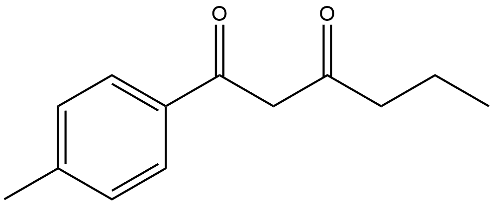 1-(4-Methylphenyl)-1,3-hexanedione Structure