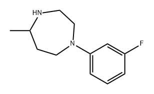 1H-1,4-Diazepine, 1-(3-fluorophenyl)hexahydro-5-methyl- Structure