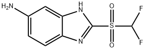1H-Benzimidazol-6-amine, 2-[(difluoromethyl)sulfonyl]- 구조식 이미지