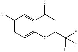 Ethanone, 1-[5-chloro-2-(2,2,2-trifluoroethoxy)phenyl]- Structure