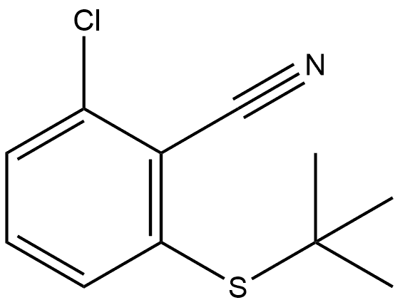2-Chloro-6-[(1,1-dimethylethyl)thio]benzonitrile Structure