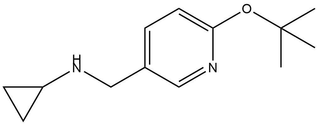 N-Cyclopropyl-6-(1,1-dimethylethoxy)-3-pyridinemethanamine Structure