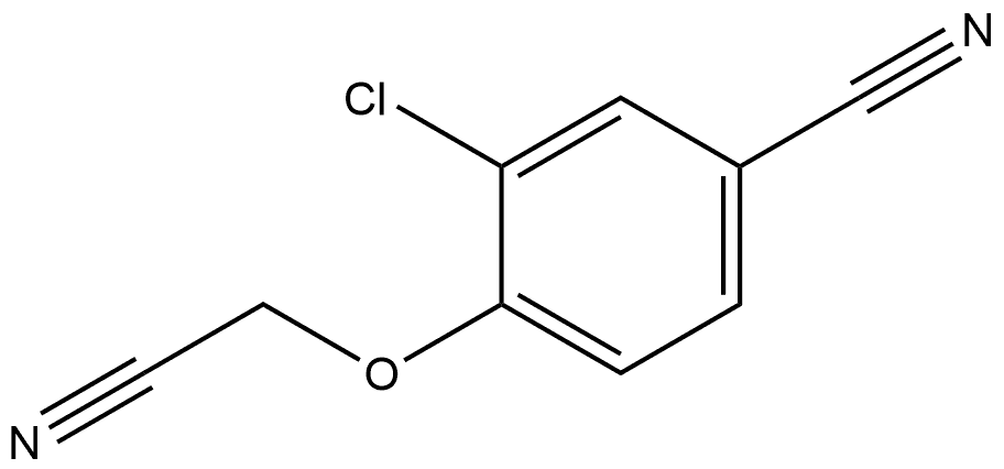 Benzonitrile, 3-chloro-4-(cyanomethoxy)- Structure