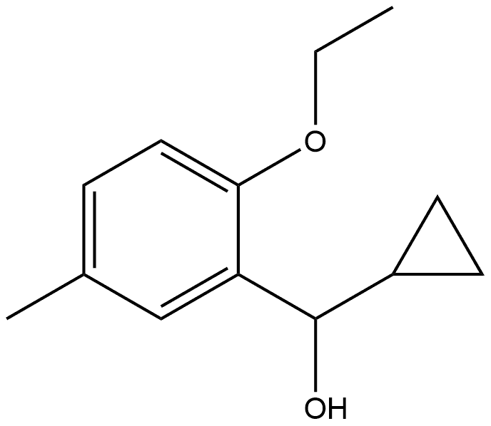 α-Cyclopropyl-2-ethoxy-5-methylbenzenemethanol Structure