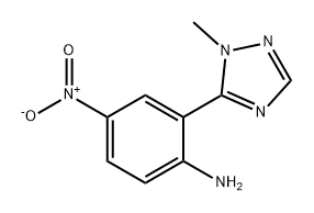 Benzenamine, 2-(1-methyl-1H-1,2,4-triazol-5-yl)-4-nitro- Structure